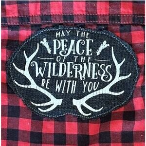 Outdoors Baby Plaid Flannel Shirt 12 Month Unique Peace of the Wilderness Be You